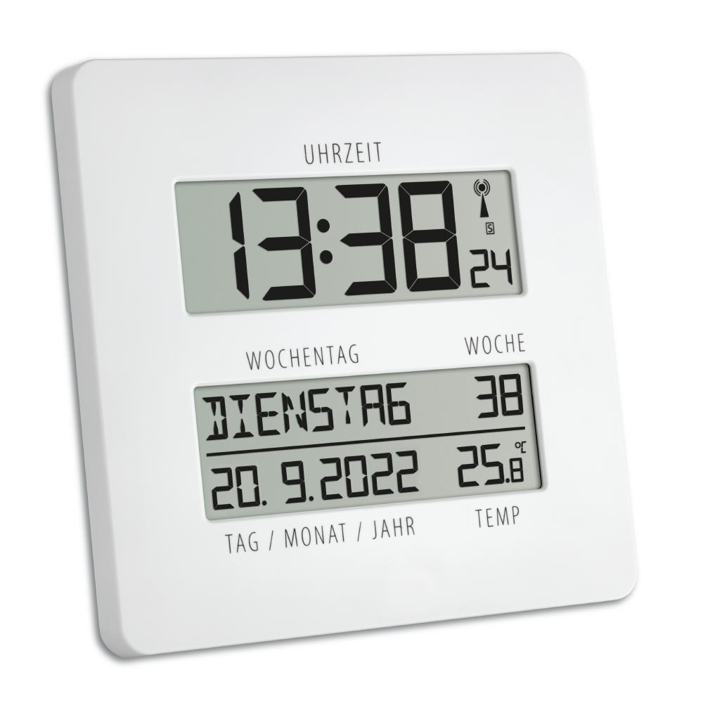 TFA Digitale Funkuhr mit Temperatur "Timeline"