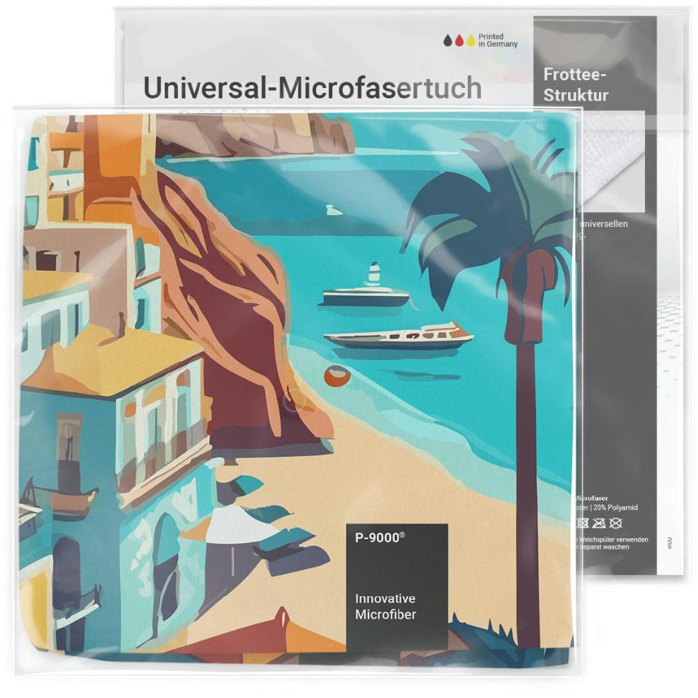 POLYCLEAN Universal-Microfasertuch 30x30 cm, All-Inclusive-Paket