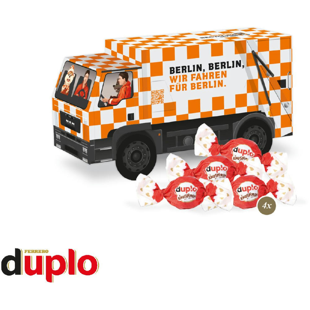 3D Präsent "LKW" mit duplo Knusperlen
