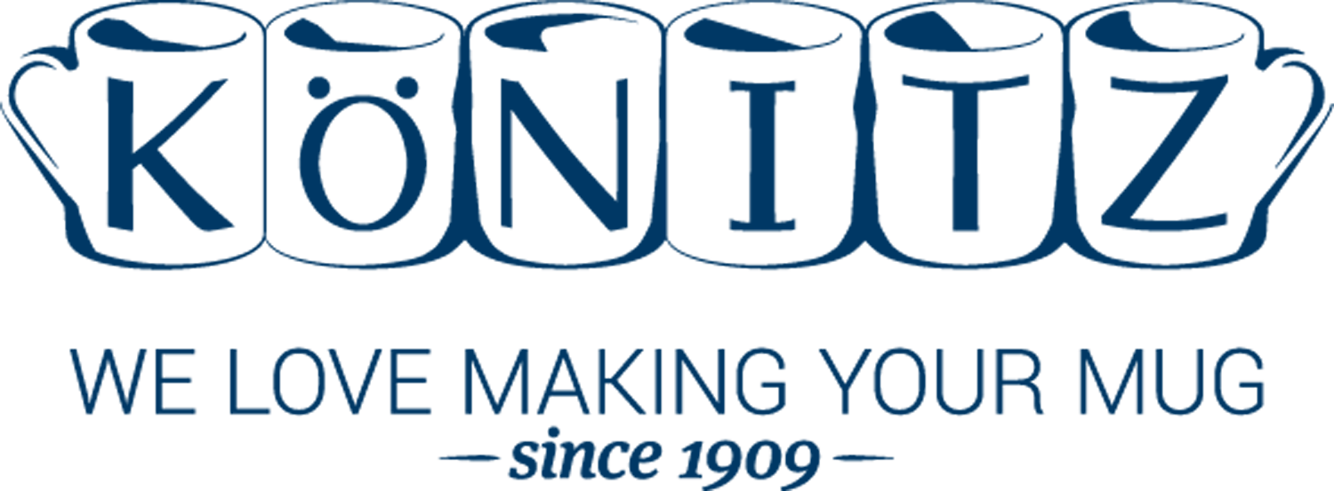 Könitz Logo – Wir lieben die Herstellung deiner Tasse seit 1909.