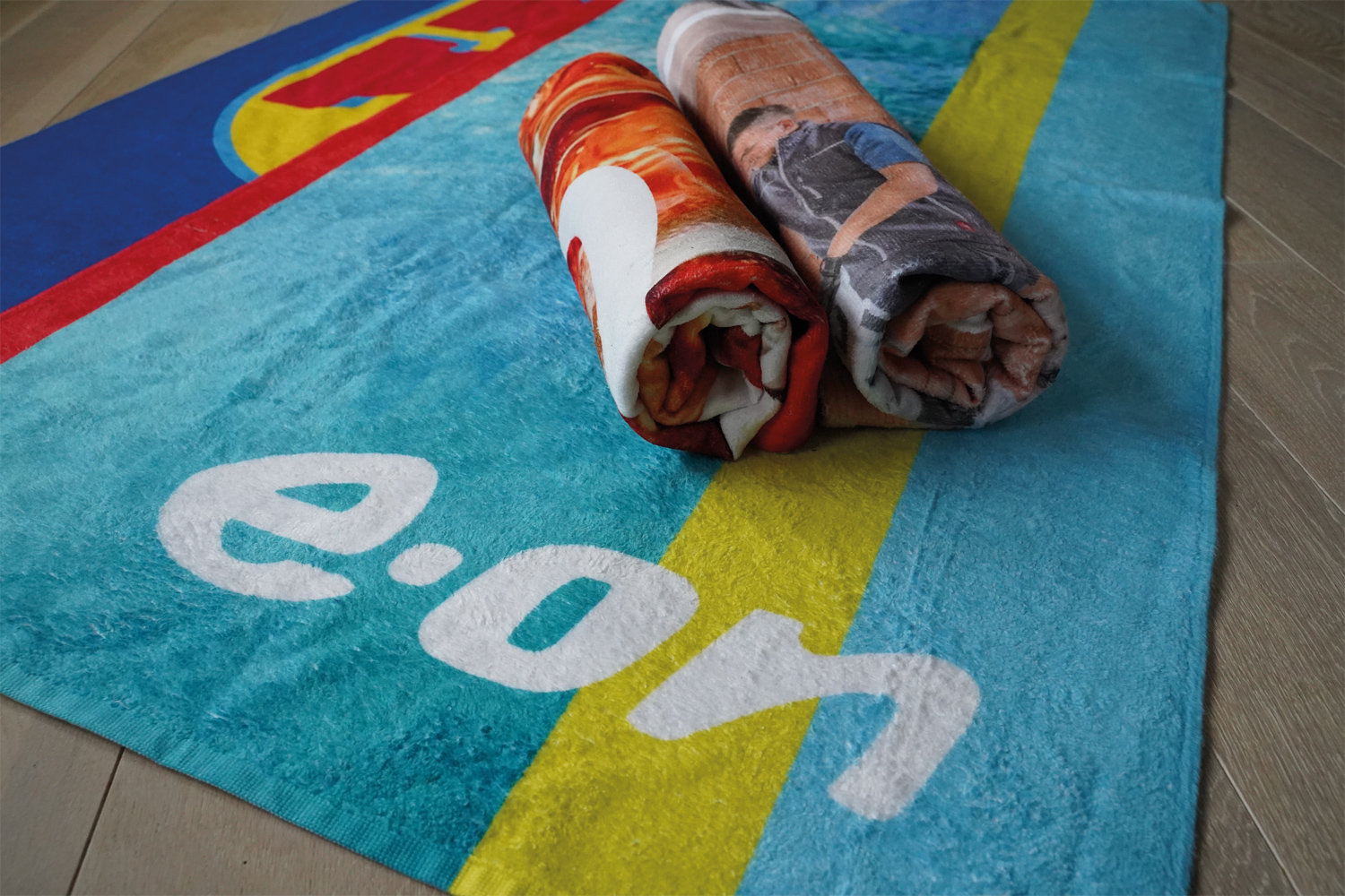 Mikrofaser Handtuch mit Allover-/Sublimationsdruck 50 x 100 cm